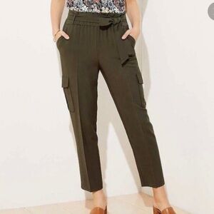 Loft Women’s Tie Waist Cargo Pants‎
